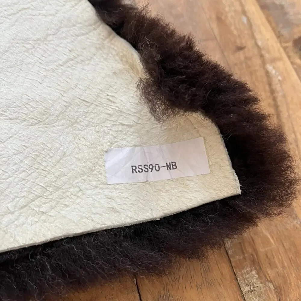 Golden Fleece Dark Brown Genuine Sheepskin Rug 36